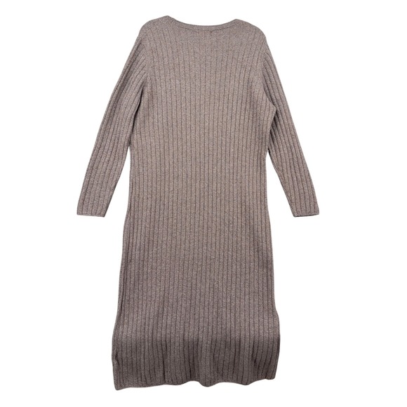 Old Navy SoSoft Brown Ribbed Long Sleeve Midi Sweater Dress Womens XXL - Picture 2 of 6